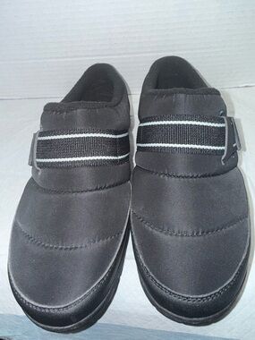 Lands End black puffer clogs. Slip-On Casual Shoes. Women’s  7